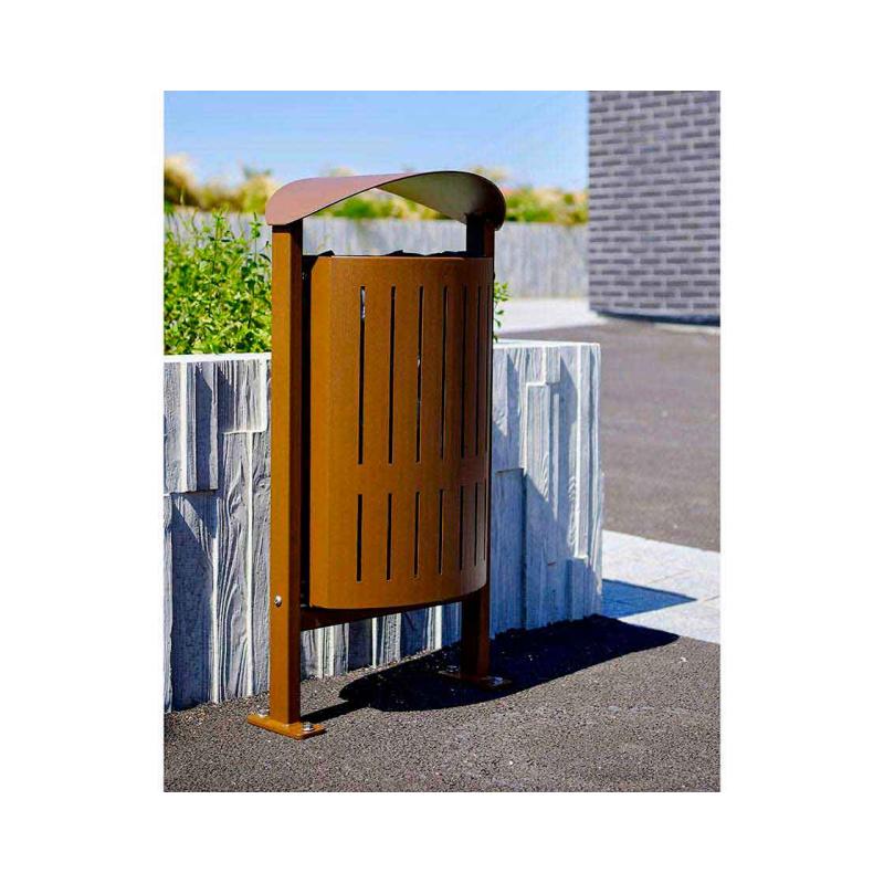 Abfallbehälter Silaos® 50 Liter aus Stahl