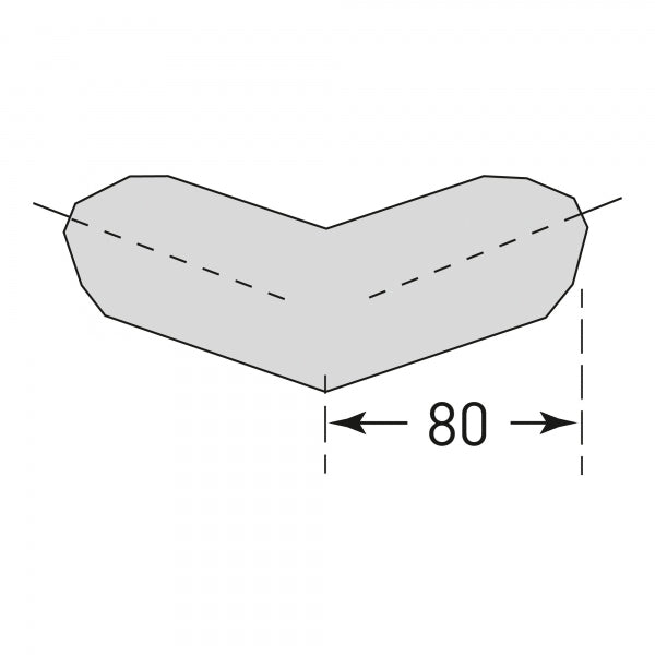 Aufprallschutzschaum - Eckenschutz - Trapez
