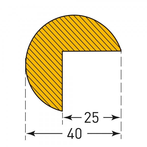 Aufprallschutzschaum - Kantenschutz - Halbkreis