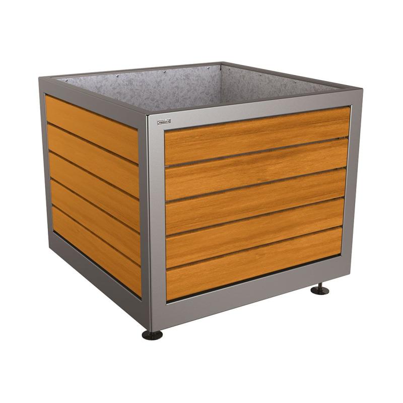 Pflanzbehälter Silaos aus Stahl & Holz