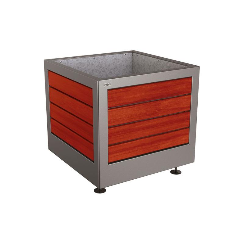 Pflanzbehälter Silaos aus Stahl & Holz