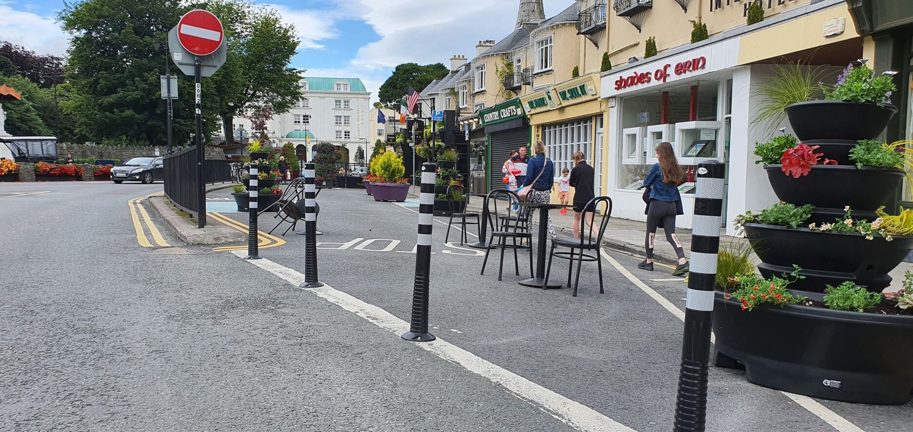 FlexBrite™ Flexibler Poller 1000 mm (Schwarz/Weiß)