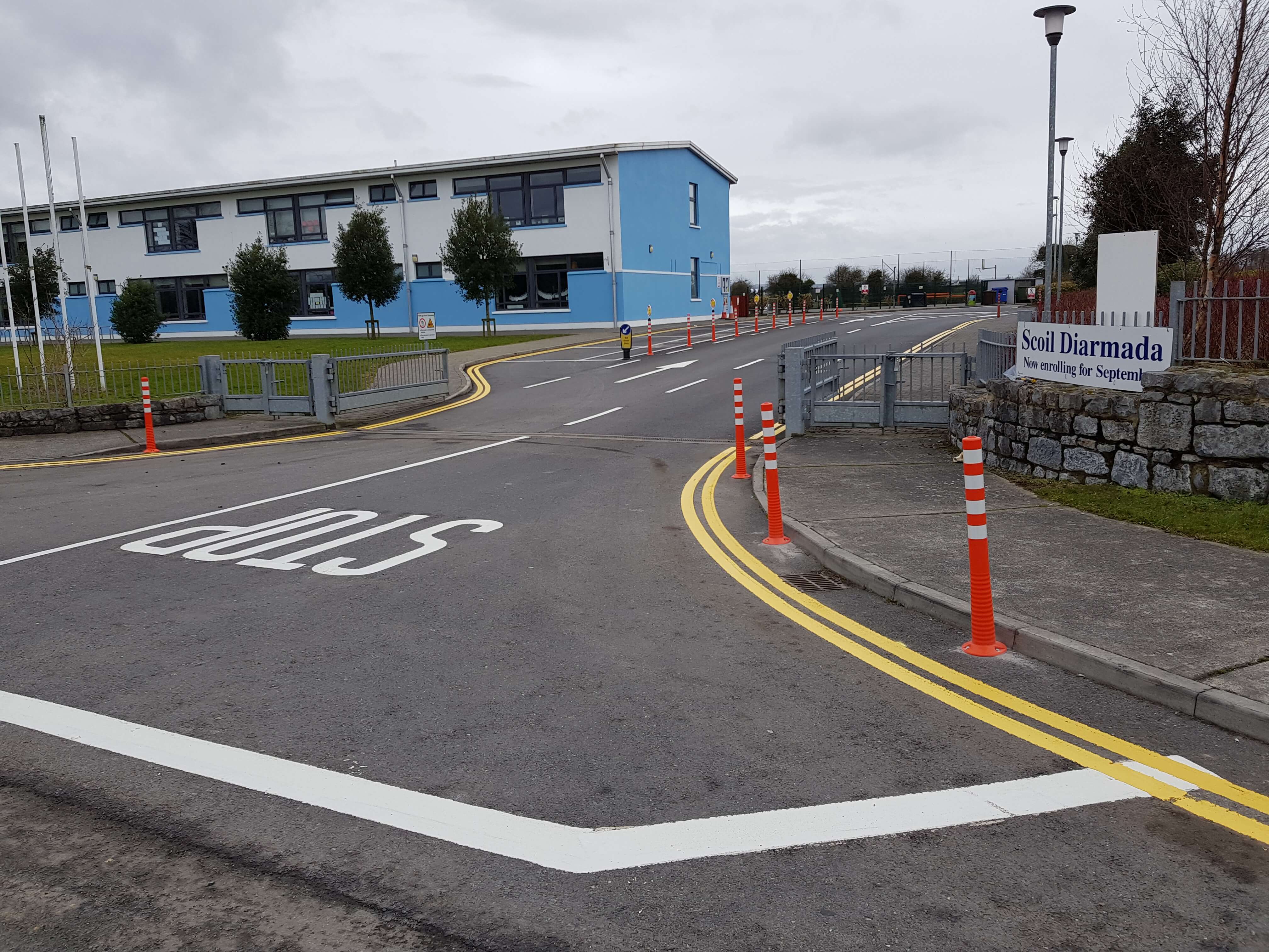 FlexBrite™ Flexibler Poller 1000 mm (Orange/Weiß)