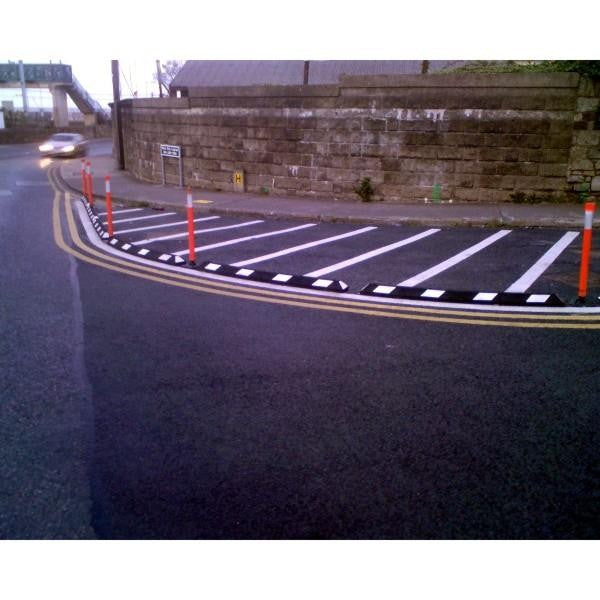 Park It 1800 mm Gummi-Radstop (weiß)