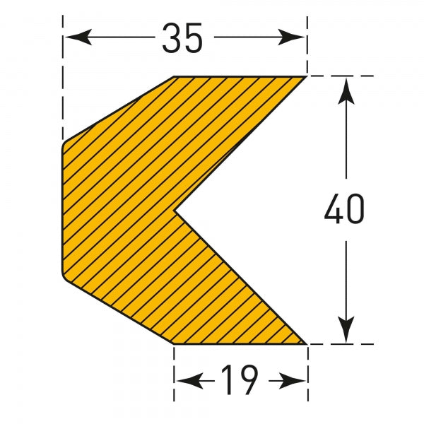 Aufprallschutzschaum - Kantenschutz - Trapez